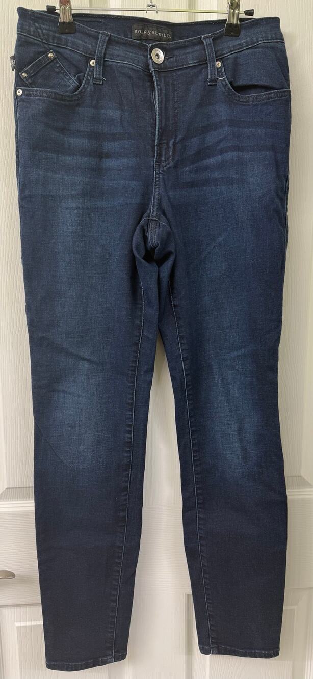 Rock & Republic Vintage Berlin 12 M denim jeans ankle skinny zipper back pockets